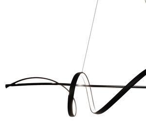 LED Lustr na lanku SASH LED/36W/230V černá
