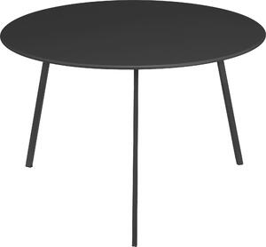 Mica Decorations Seattle – venkovní odkládací stolek – kulatý konferenní stolek – stolek na kvtiny a kávový stolek – V38 x Ø58 cm – kov – erný
