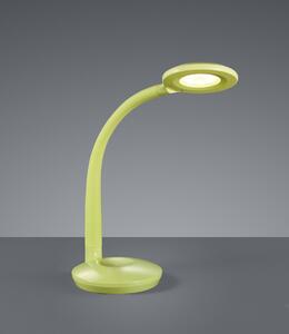 Trio Leuchten R52721115 COBRA - LED dotykem stmívatelná stolní lampička v zelené barvě, LED 3,5W, 3000K (Stolní lampička s dotykovým stmíváním a husím krkem)