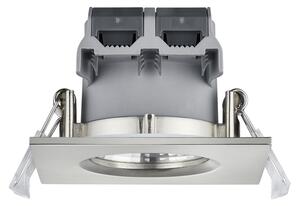 Trio Leuchten 650610107 ZAGROS - LED podhledové stmívatelné svítidlo do koupelny 8,5 x 8,5cm, 5,5W, 3000K, IP65, matný nikl (Zápustné svítidlo do sádrokartonu vhodné do koupelny)