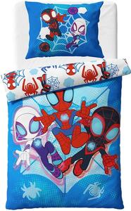 Oboustranné bavlněné ložní povlečení Spidey a jeho úžasní přátelé - 100% bavlna - 70x90 cm + 140x200 cm