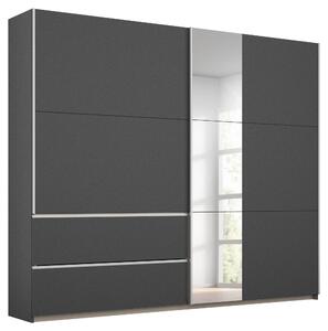 ŠATNÍ SKŘÍŇ SE ZRCADLEM, šedá, 218/210/59 cm Rauch Möbel, Online Only