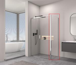 Erga Alpine, pevná stěna pro sprchový kout 70x195 cm, 6mm čiré sklo, chromový profil, ERG-V02-ALPINE-G070-CR