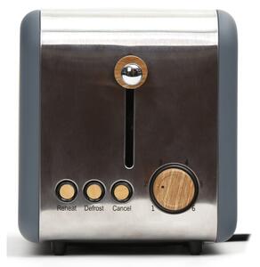 Topinkovač s dvěma otvory 900W/230V nerez/šedá