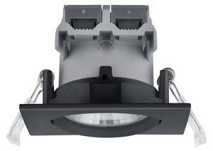 Trio Leuchten 650410132 PAMIR - LED podhledové stmívatelné svítidlo 8,5 x 8,5cm, 5,5W, 3000K, IP23, černá (Zápustné svítidlo do sádrokartonu )