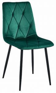 Sametová židle Sofia zelená