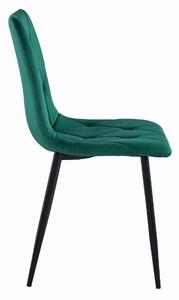 Sametová židle Sofia zelená