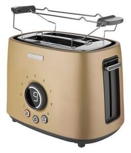 Sencor - Topinkovač s dvěma otvory a rozpékačem 1000W/230V béžová