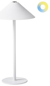 LED bezdrátová stolní lampa FRANCOLI se stmívačem Kov Bílá