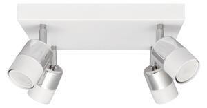 LED Bodové svítidlo TUBSSON 4xGU10/4,8W/230V bílá/lesklý chrom