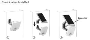 LED Solární nástěnné svítidlo se senzorem LED/8W/3,7V 2000 mAh IP54