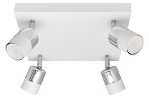 LED Bodové svítidlo TUBSSON 4xGU10/4,8W/230V bílá/lesklý chrom
