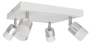 LED Bodové svítidlo TUBSSON 4xGU10/4,8W/230V bílá/lesklý chrom