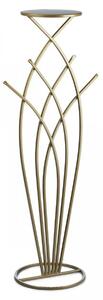 DekorStyle Květinový stojan RUE 100 cm zlatý