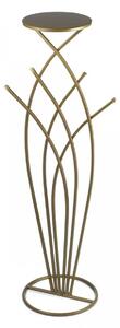DekorStyle Květinový stojan RUE 100 cm zlatý