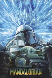 Plakát, Obraz - Star Wars: The Mandalorian - Hyperspace, (61 x 91.5 cm)
