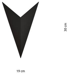 Nástěnné světlo Form 4, černá, 19 x 30 cm