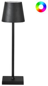 LED bezdrátová stolní lampa VALIRA se stmívačem Kov Černá