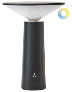 LED bezdrátová stolní lampa LEVIRA se stmívačem Kov Černá