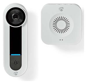 Nedis WIFICDP40CWT - Bezdrátový videozvonek se senzorem Full HD 1536p Wi-Fi IP65