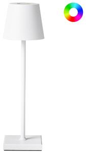 LED bezdrátová stolní lampa VALIRA se stmívačem Kov Bílá