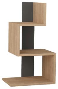 ODKLÁDACÍ STOLEK, antracitová, barvy dubu, kompozitní dřevo, 42/72/30 cm Livetastic, Online Only