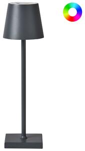 LED bezdrátová stolní lampa VALIRA se stmívačem Kov Tmavě šedá