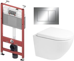 Sada záchodová mísa Oltens Hamnes 42024000, podomítkový WC modul Tece Base 9400407, 9.240.401, 45113000