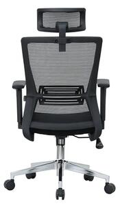 Kancelářská ergonomická židle JERRY — černá, nosnost 150 kg