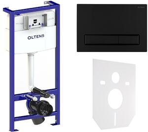 Sada podomítkový WC modul Oltens Triberg 50001000, splachovací tlačítko Oltens Torne 57103300, 49301000