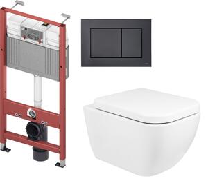 Sada záchodová mísa Oltens Vernal 42002000, podomítkový WC modul Tece Base 9400407, 9240407, 45103000
