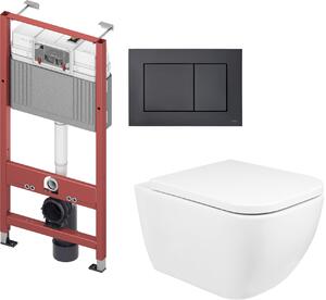 Sada záchodová mísa Oltens Vernal 42002000, podomítkový WC modul Tece Base 9400407, 9240407, 45104000