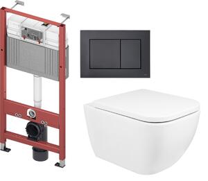 Sada záchodová mísa Oltens Vernal 42502000, podomítkový WC modul Tece Base 9400407, 9240407, 45104000