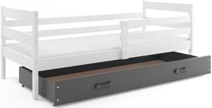 Dětská jednolůžková postel ERYK | bílá Barva: bílá / šedá, Rozměr: 190 x 80 cm