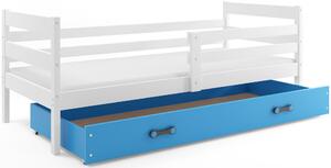 Dětská jednolůžková postel ERYK | bílá Barva: bílá / modrá, Rozměr: 190 x 80 cm