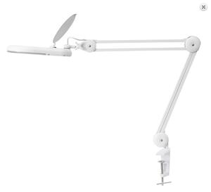 FKT 4738795 - LED Stolní lampa s lupou 3x (Stolní lampa k přidělání na desku stolu s LED osvětlením a lupou)