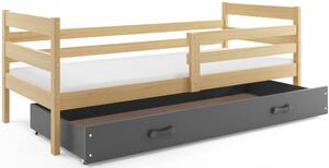 BMS Group Dětská postel s úložným prostorem ERYK borovice Velikost postele: 190x80 cm, Barva šuplíku: Bílá
