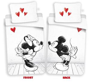 JERRY FABRICS Povlečení Mickey a Minnie láska 2 Bavlna 140/200, 70/90 cm