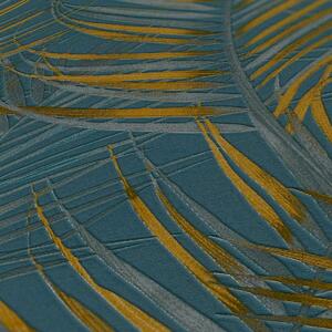 A.S. Création | Vliesová tapeta na zeď Attractive 2 39038-7 | 0,53 x 10,05 m | modrá, žlutá, vining ivy