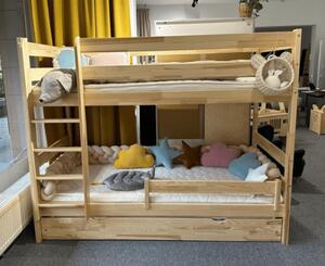 Patrová postel Olda Barva: ořech, Velikost matrace: 160x90 cm, Zábrana na spodní postel: ne