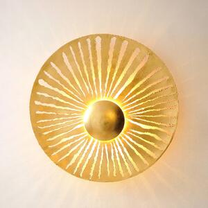 Nástěnné svítidlo Pietro, zlatá barva, Ø 71 cm, železo