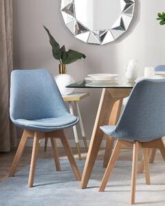 Sada dvou světle modrých jídelních židlí DAKOTA II