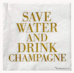 Sada papírových ubrousků Save Water, 20 dílů