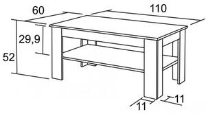 BRADOP Konferenční stůl SILVESTR 110x60