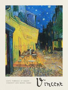 Obrazová reprodukce Café Terrace at Night - Vincent van Gogh, (30 x 40 cm)