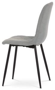 Jídelní židle SOVA — kov, látka, více barev Černá