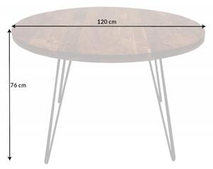 Kulatý jídelní stůl SCORPION 120 CM masiv akácie Nábytek | Jídelní prostory | Jídelní stoly | Všechny jídelní stoly