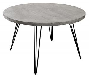 Kulatý jídelní stůl SCORPION 80 CM šedý masiv mango Nábytek | Jídelní prostory | Jídelní stoly | Všechny jídelní stoly