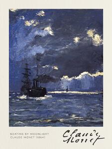 Obrazová reprodukce Boating by Moonlight - Claude Monet, (30 x 40 cm)