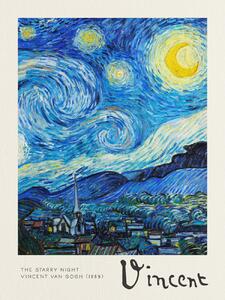 Obrazová reprodukce The Starry Night - Vincent van Gogh, (30 x 40 cm)